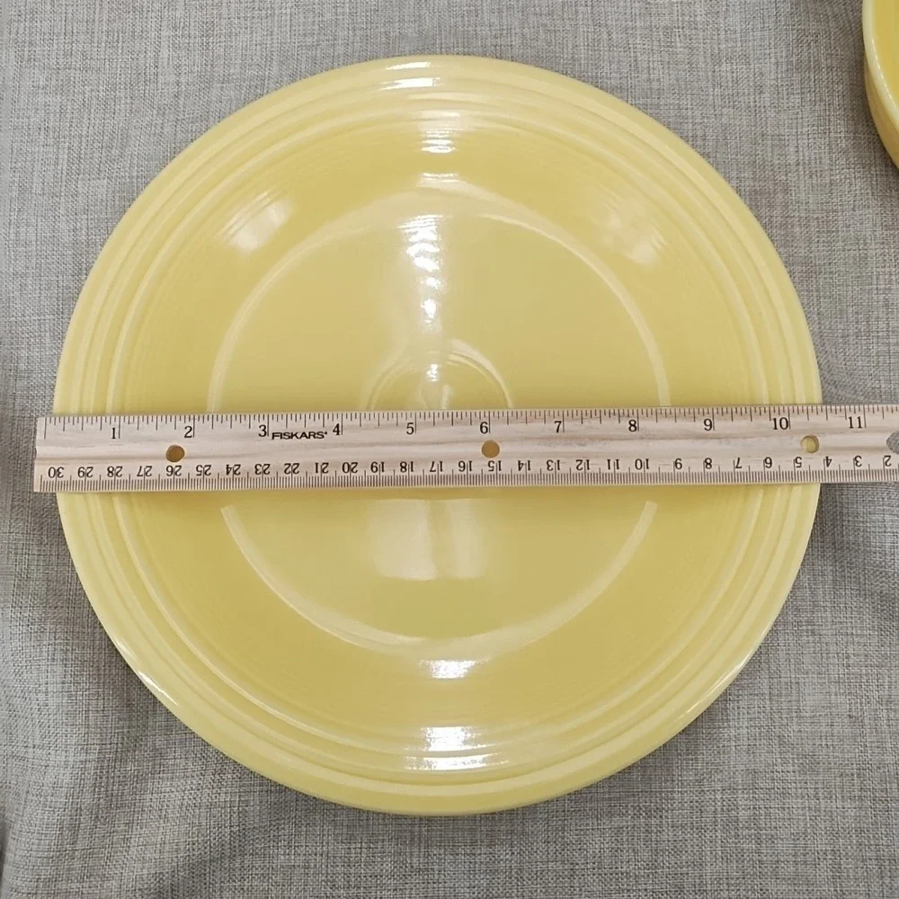 Fiesta Sunflower Classic Rim Dinner Plate & Cereal Bowl Set Ex Cond Retired